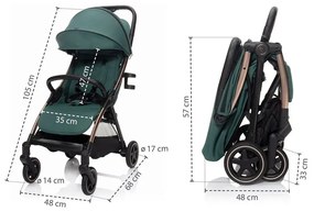 Kočík ZOPA Quiq 2 - antique green/black
