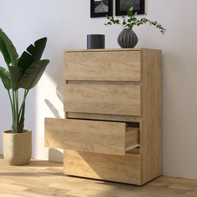 Komoda PARMAD, remeselne spracovaný dub