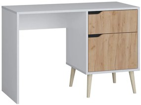 Písací stôl Agnar D.craft zlatý+Biely