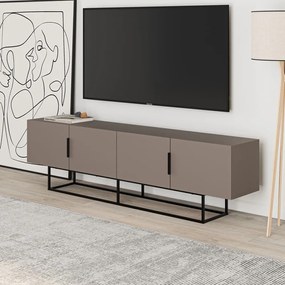 Sivo-béžový TV stolík 200x55 cm Titan – Marckeric