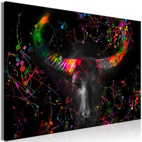 Artgeist Obraz - Enraged Bull (1 Part) Vertical - Second Variant Veľkosť: 120x80, Verzia: Premium Print