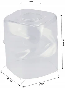 BERGE LED luster stropné svietidlo 2xE27, rolovací, priehľadný štvorec