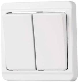 Vypínač lustrový TESLA biely 26031