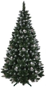 Umelý vianočný stromček borovica so šiškami 220 cm