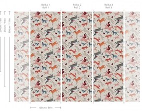 WALLCOLORS Oriental Animals wallpaper - tapeta POVRCH: Prowall Canvas