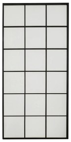 Finestra nástenné zrkadlo čierne 90x180 cm