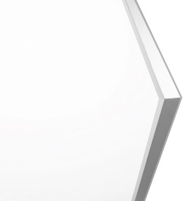 Nástenné zrkadlo v striebornom ráme 91 x 66 cm OENO Beliani
