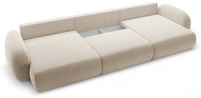 Béžová ženilková rozkladacia/s úložným priestorom rohová pohovka (do tvaru "U") Tonale – Cosmopolitan Design