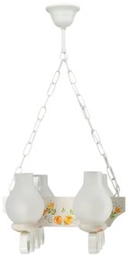 Brilagi - Luster na reťazi QUEEN 4xE14/40W/230V buk/krémová
