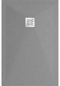 Mexen Stone+, obdĺžniková vanička z minerálneho kompozitu 110 x 80 cm, šedá-betónová, 44618011