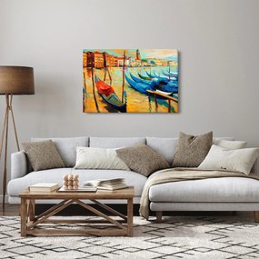 Obraz - Prístav v Benátkach (90x60 cm)