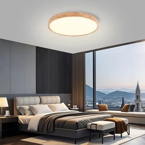 Brilagi - LED stropné svietidlo WOODROUND LED/40W/230V 3000/4000/6000K priemer 60 cm