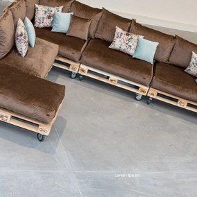 Golden Garden Paletové sedenie GG94/1 - Podsedáky a Vankúše "FIT IN" 120cm x 80cm x 15cm - penový granulát - capuccino