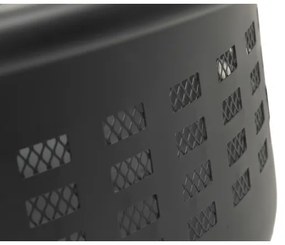 Prenosné ohnisko na drevo s roštom čierna