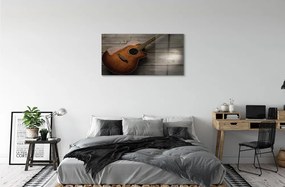 Obraz na skle gitara 125x50 cm