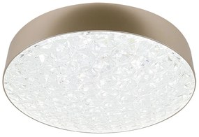 CLX LED stropné osvetlenie SARNO, 24W, teplá biela-studená biela, 38,5 cm, okrúhle, zlaté