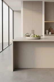 Dekoračná miska ORYVEN, sklolaminát s drážkami, priemer 30 cm, sivá