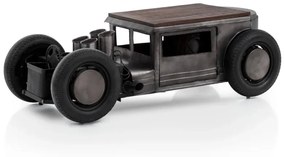 furniture-nabytek.cz - Masívny konferenčný stolík Car z mangového dreva a kovu, lakovaný, čierny – 160×65×50 cm