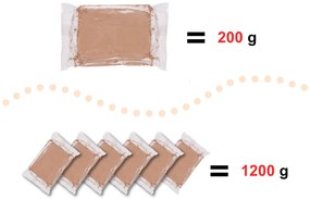 KIK Hlinená hmota na hrnčiarsky kruh 1200g