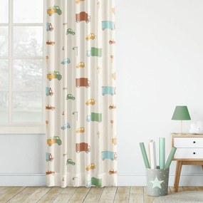 Goldea detský bavlnený záves - svet autíčok 200x150 cm