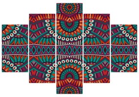 Obraz ornamentálne abstrakcie (150x105 cm)