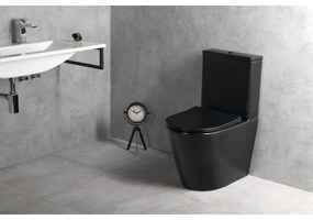 Sapho - WC sedátko PACO SoftClose, čierne