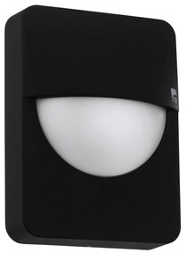 EGLO Vonkajšie nástenné osvetlenie SALVANESCO, 1xE27, 28W, IP44, čierne