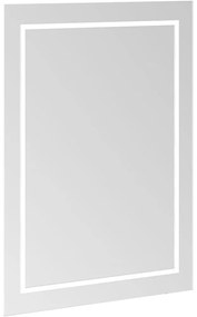 VILLEROY &amp; BOCH Finion zrkadlo s LED osvetlením (so stenovými svietidlami a Bluetooth pripojením), 600 x 45 x 750 mm, G6106000