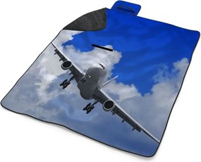 Sablio Plážová deka Lietadlo pri pristávaní: 200x140 cm
