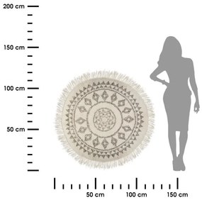 Okrúhly koberec Etik 120 cm béžový