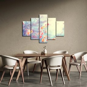 Obraz - Lístky v ľade (150x105 cm)