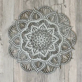 DUBLEZ | Vyrezávaná 3D Mandala - lotosový kvet