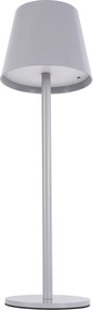 Toolight Toolight, dotyková LED nočná stolná lampa 5W, 3 farby svetla, USB napájanie, APP1369-T GREY, šedá, OSW-08631