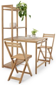 Balkónová jedálenská súprava »Lenja« s regálom