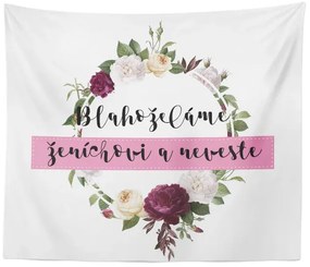 Sablio Deka Gratulujeme nevieste a ženíchovi: 150x120 cm