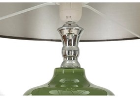 Zeleno-sivá stojacia lampa s textilným tienidlom (výška 160 cm) Eva – Mauro Ferretti