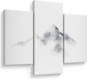 Obraz - Atramentová maľba hôr (90x60 cm)
