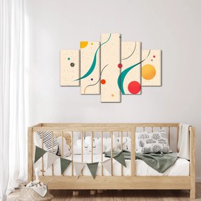 Obraz - Minimalistická farebná ilustrácia (150x105 cm)