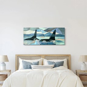 Obraz - Kosatky (120x50 cm)