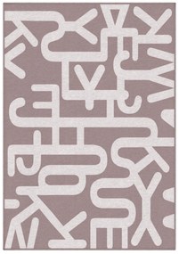 GDmats koberce Dizajnový kusový koberec Letters od Jindřicha Lípy - 140x200 cm