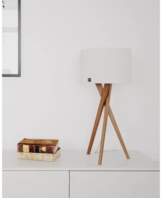 ByRydens 4002720-6002 - Stolová lampa VEGA 1xE27/8W/230V biela/dub