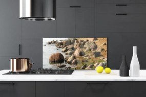 Nástenný panel  Kamene more príroda 140x70 cm