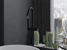 Mexen Gaja voľnostojaca vaňová batéria, čierna, 75333-70