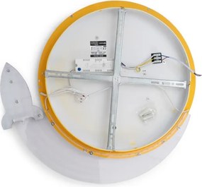 Brilagi -LED Detské stropné svietidlo STARSHIP LED/64W/230V 3000/4500/6000K žltá