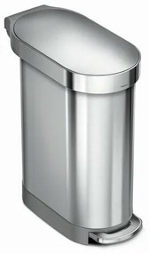 Simplehuman Pedálový odpadkový kôš Slim 45 l, nerez