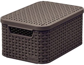Košík s vrchnákom Style 6l 205839 tmavohnedý