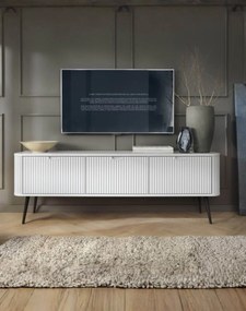 TV skrinka Zova biela (RTV168), biela / čierna