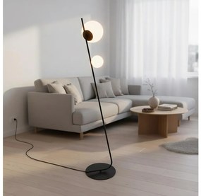 Stojacia lampa TATU 2xG9/8W/230V čierna