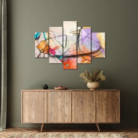 Obraz - Abstrakcia, vtáčik (150x105 cm)