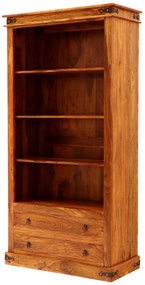 furniture-nabytek.cz - Knižnica rustikálna z dreva palisander 100x200x45